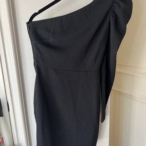 Black off shoulder dress